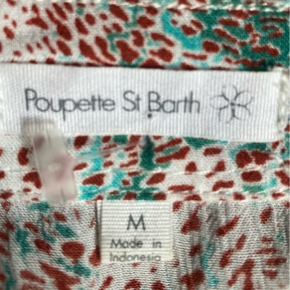 Poupette St. Barth Print Boho Top Blouse - Picture 5 of 13